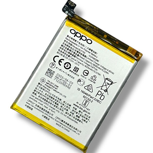 Original Oppo BLP755 Akku Batterie Accu Battery - BLP755 - Für Oppo Find X2 Lite, Oppo Find X2 Neo, Oppo Reno 3, Oppo Reno 3 Pro - Bulk - Sehr Gut