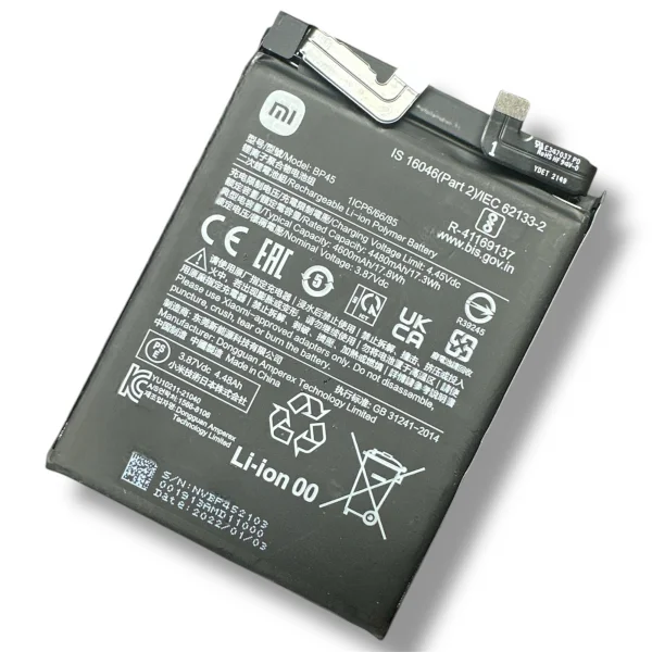 Original Xiaomi BP45 Akku Batterie Accu Battery - BP45 - Für Xiaomi 12 Pro - Bulk - Grade A