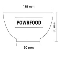 Kunststoffschale in Weiß mit mattem Finish – 0,5 Liter – stapelbar & standfest – NEU